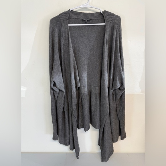 Eileen Fisher Cozy Viscose Stretch Knit Cardigan Grey One Size - Picture 1 of 4